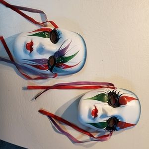 Handpainted ceramic masks